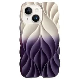 Чохол Epik TPU Leaf для Apple iPhone 15, 6.1 White/Purple
