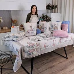 Наволочка гобеленова Прованс Чарівність Заєць 45х45 см (44278) - мініатюра 10