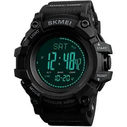 Смарт-годинник чоловічий з крокоміром і барометром Skmei Processor Black (1676)