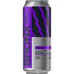 Напій слабоалкогольний енергетичний Bronx Чорниця 8% з/б 0.5 л  - мініатюра 1