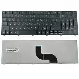 Клавіатура для ноутбука ACER (AS: E1-521, E1-531, E1-571, TM: 5335, 5542, 5735, 5740, 5744, 7740, 8571, 8572) rus, black (оригінал) - мініатюра 2