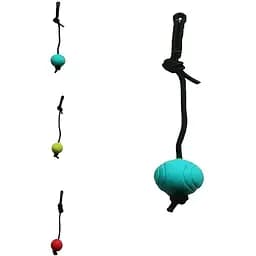 Іграшка для собак Aidog кольоровий м'яч на шнурку в асортименті