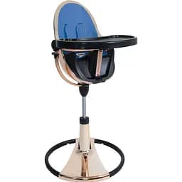 Стульчик для кормления Bloom Fresco Rose gold/Riviera blue (U10515-GRB\E10540-RBL)
