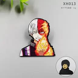 Значок Моя Геройська Академія Шото Тодорокі My Hero Academia Shouto Todoroki 3,5 см P MHA ST 01 - мініатюра 2