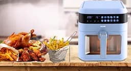 Аэрофритюрница мультипечь DMS HFG-7B XXL Blue 1600 Вт - мініатюра 3