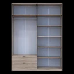 Розпашна Шафа для одягу Doros Лукас Дуб Сонома 180х50х240 (80737731) - мініатюра 6