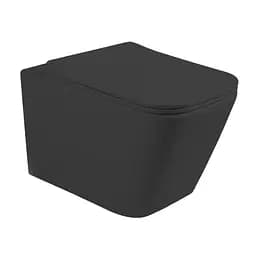 Унитаз подвесной Volle Libra 2.0 vortice сиденье duroplast, de la noche 1321.001004, Черный матовый