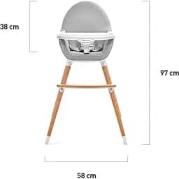 Стільчик для годування 2 в 1 Kinderkraft Fini чорний (00-00158389) - мініатюра 9