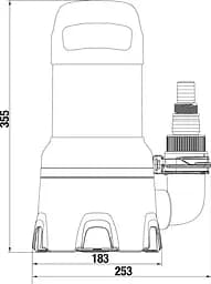 Насос дренажний для брудної води Gardena 16000 (09042-20.000.00) - мініатюра 5