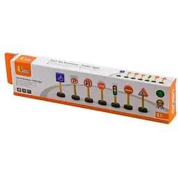 Набір для залізниці Viga Toys Дорожні знаки (50817) - мініатюра 2
