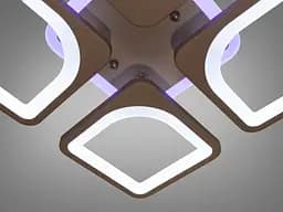 Світильник стельовий LED Diasha S8060/4CF, 80W, 3200K-6000K, коричневий метал, сучасний стиль - мініатюра 4