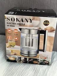 Електрочайник Sokany SK-09062  1.8л 1800Вт Чорний/Сталь - мініатюра 7