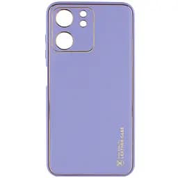 Шкіряний чохол Xshield для Xiaomi Redmi 13C / Poco C65 Бузковий / Dasheen