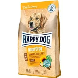 Сухий корм для дорослих собак Happy Dog NaturCroq Geflugel&Reis, з птицею та рисом, 11 кг