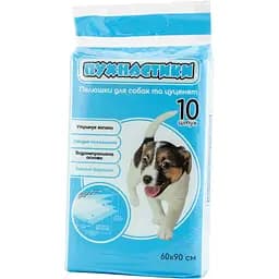 Пелюшки для собак Пухнастики 60х90 см 10 шт.