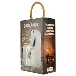 Алкогольний напій Captain Morgan Black Spiced 40% 1 л + 2 чарки - мініатюра 2