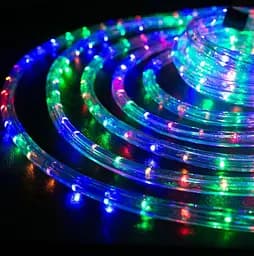 Світлодіодна стрічка LED 100м 220V Дюралайт Кольорова - мініатюра 10