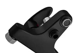 Змішувач для ванни Plamix CEZAR-009 EURO SET Matte black, зі шлангом, лійкою та кронштейном (PM0693) - мініатюра 5