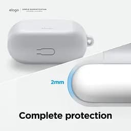 Чохол Elago Hang Silicone Case Nightglow Blue для Airpods 3rd Gen білий (EAP3HG-HANG-LUBL) - мініатюра 4
