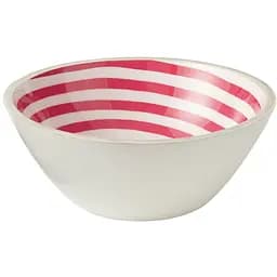 Блюдо салатник J-LINE из дерева манго цвет белый с розовым диаметр 30 см (548472)