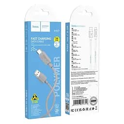 Кабель Hoco Type-C Favor charging data cable X107 1 м 3A - мініатюра 2