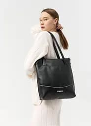 Женская сумка Sambag Shoper NOVA черная 34 х 30 х 7 см (93140101)