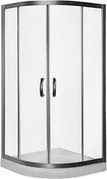 Душевая кабина AM.PM Bliss Round 3/4 90x90 без поддона, профиль матовый хром, прозрачное стекло W56G-301-090MT