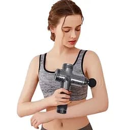 Масажний пістолет для глибоких тканин та м'язів чорний