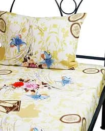 Набор Руно Paris Простыня + наволочка, 143х215 см, 50х70 см, сатин набивной, бежевый (12.137_paris)