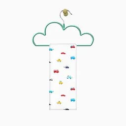 Пелюшки фланелеві Cosas Little Cars 80х100 см, білі - мініатюра 4