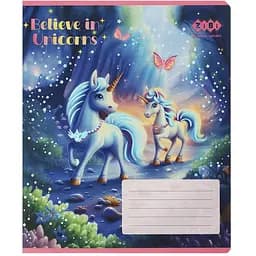 Упаковка зошитів ZiBi Kids Line Unicorn 12 аркушів в клітинку 25 шт. (ZB25.1752K) - мініатюра 7