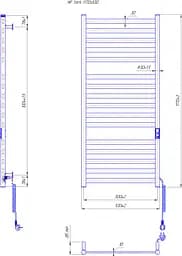Електрична рушникосушарка HF York 1170x530 white matte 6.1.0503.06.WM, Білий матовий, універсальне (коннектор), Електронний - мініатюра 5