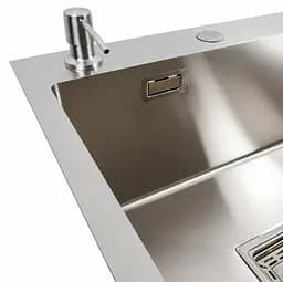 Кухонна мийка Platinum HANDMADE 78*50С L (SP000041295) - мініатюра 7