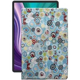 Чехол StatusCASE из экокожи для планшета Lenovo Pad Pro 2021 Круги-цветные