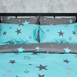 Комплект постільної білизни Moon&Star Бязь Gold Люкс Starry Skies King Size 220x240 наволочки 4х50х70 - мініатюра 7