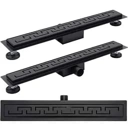 Душовий канал Rea Greek black mat T 90 см REA-G8003