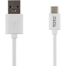 Кабель метровый Toto Type C шнур провод cable белый
