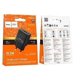 СЗУ Hoco CS91A Leader single-port charger(EU) Black - мініатюра 2