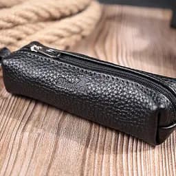 Містка ключниця унісекс з натуральної шкіри SHVIGEL 14.5х4.5х3 см acs0032261 - мініатюра 7