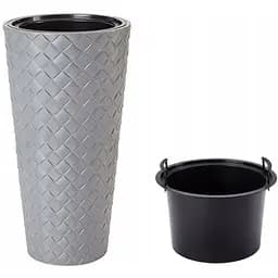 Цветочный горшок Form-Plastic Makata Slim-40 63 л серый (2850-055)