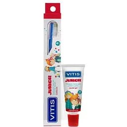 Щітка зубна Vitis Junior + пробник зубного гелю Vitis Junior 15 мл помаранчева - мініатюра 2