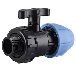 Кран кульовий ПНД Vsplast 40x1 1/4 '' ЗР 6003 000014148 - мініатюра 2