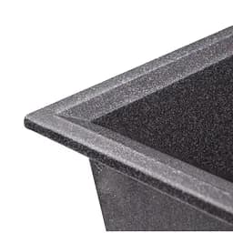 Кухонна мийка Lidz 790x495/230 BLA-03 (LIDZBLA03790495230), Чорний - мініатюра 7