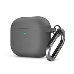 Силіконовий чохол для навушників Apple AirPods 3, Hang Case, сірий, ультратонкий захисний кейс товщиною 2 мм, захист від подряпин, пилу та ударів, компактний, з карабіном для кріплення, ArmorStandart (ARM60306)