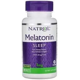 Натуральна добавка Natrol Melatonin 1 mg, 180 таблеток