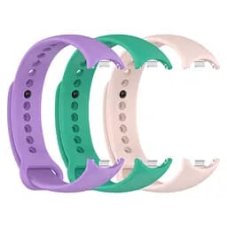 Комплект силіконових ремінців для фітнес браслетів Xiaomi Mi Band 8 Smart Band 9/10, Silicone, spring, зі зручною застібкою, на фітнес трекер та смарт годинник, ArmorStandart (ARM75720) - мініатюра 3