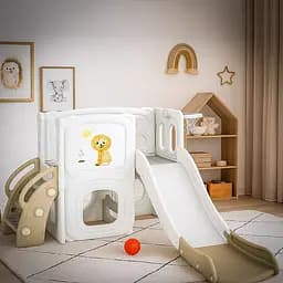Дитячий ігровий комплекс Mealux Tower White / Brown (KD-B013 White / Brown) - мініатюра 3