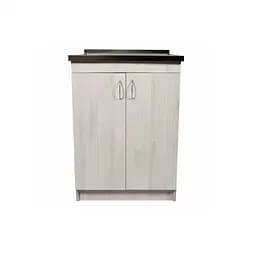 Тумба в комплекте с нержавеющей мойкой для кухни ЛДСП 60х50х83 см Дуб Молочный (52867-01161)