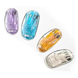 Мишка XO M12 Wireless Transparent/Yellow (M12 Yellow) - мініатюра 2