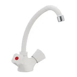 Смеситель для кухни Plamix Omega-271 белый (PM0020)